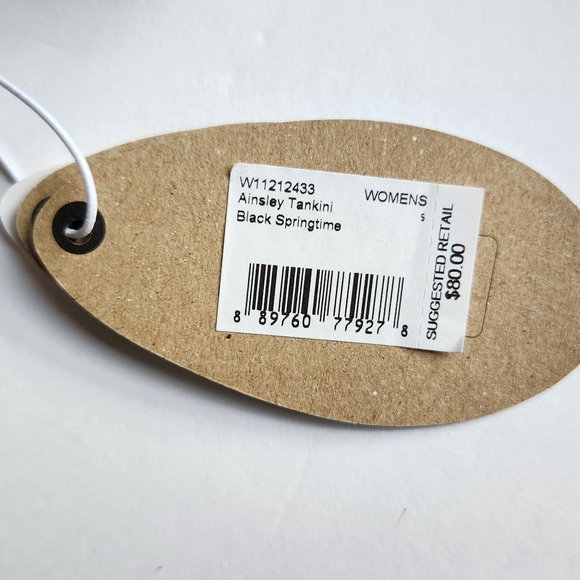 PRANA Ainsley Tankini Black Springtime Women's Size S # W11212433 NWT - Picture 10 of 13